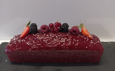 Red Forest Fruit Cake