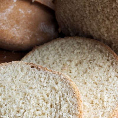 Round-shaped bread loaf