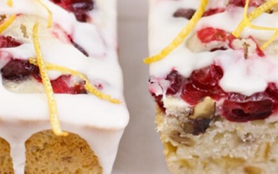 Panettone flavoured cranberry bites