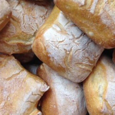 Traditional small Italian Ciabatta