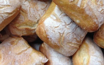 Traditional small Italian Ciabatta