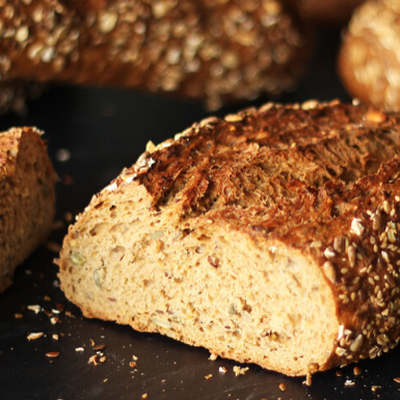 Bread with strong wheat flour
