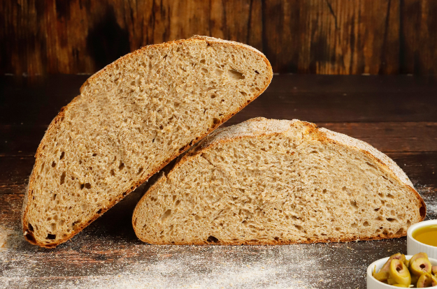Heavy bread loaf — English