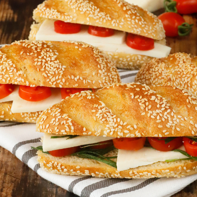 Rustic sandwich rolls