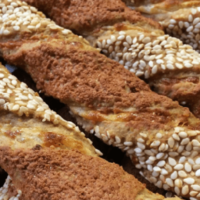 Stuffed Puff Pastry Corn Twists