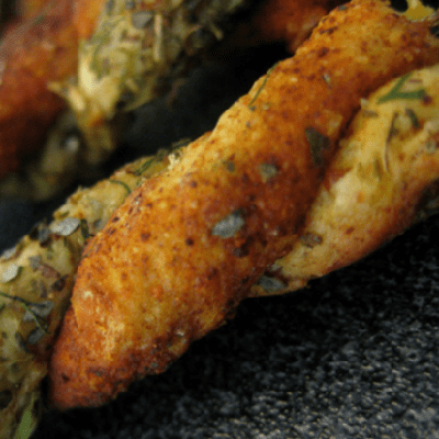 Spicy Puff Pastry Corn Twists