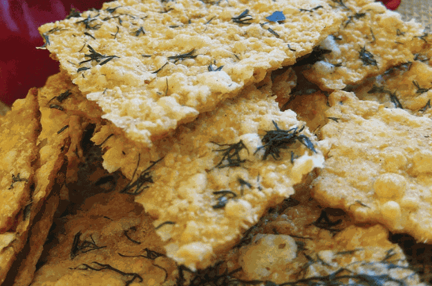 Spicy Corn Crackers — English