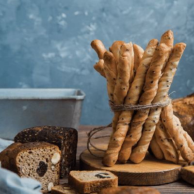 Multigrain Grissini with Wine
