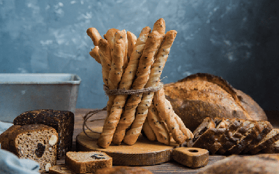 Multigrain Grissini with Wine