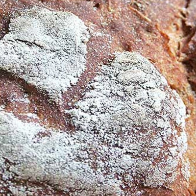 Rye bread with dense structure
