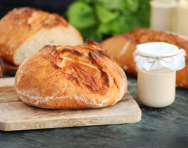 Slow fermentation cool raised bread — English