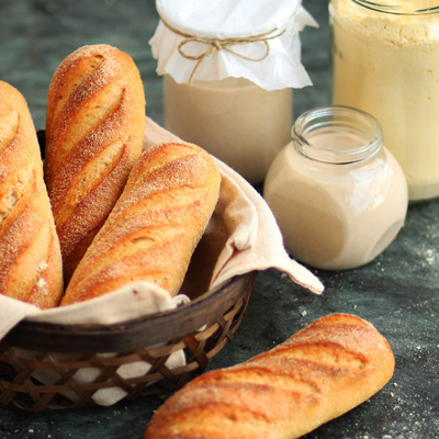 Bread with stone mill flour