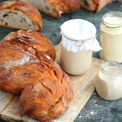 Bread with rustique characteristics