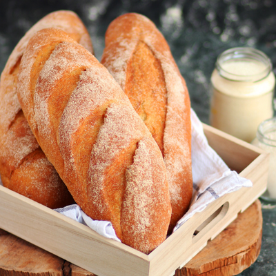 Country style bread with sourdough