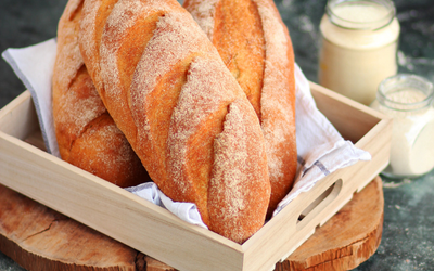 Country style bread with sourdough