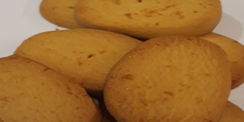 Cookies with orange aroma