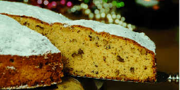 New Year's Day Cake with walnuts