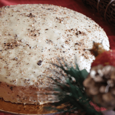Traditional New Year’s Cake with Cinnamon & Walnuts