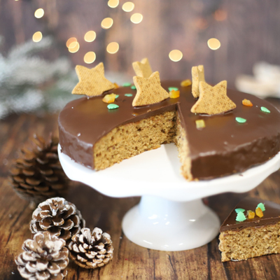 Christmas cake with wholewheat flour
