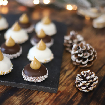 Truffles with cranberries