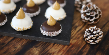 Truffles with cranberries