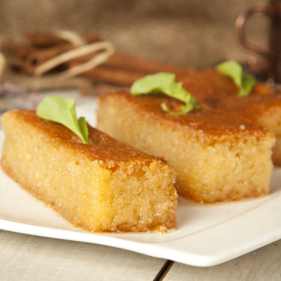 Orange traybake