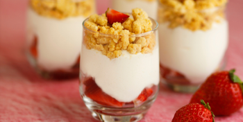 Custard Cream with strawberries Zero