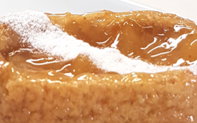 Apple tart with cream cheese