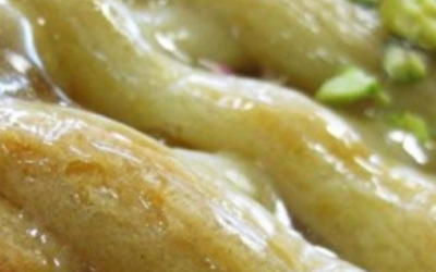 Apple tart with cream cheese